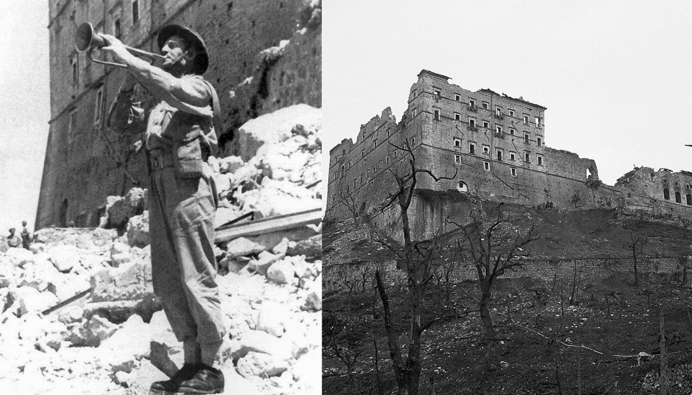 zdobycie klasztoru na Monte Cassino przez Polaków